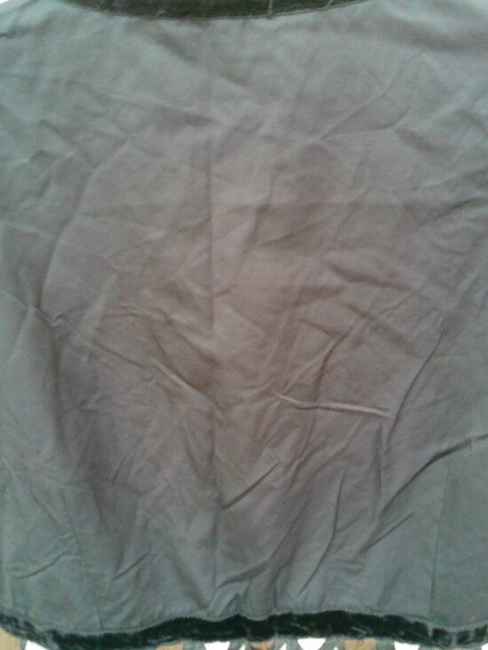 VINTAGE FOSSIL DRESS SIZE XL BLACK WITH BROWN WHITE BLACK DESIGN - Picture 4 of 7